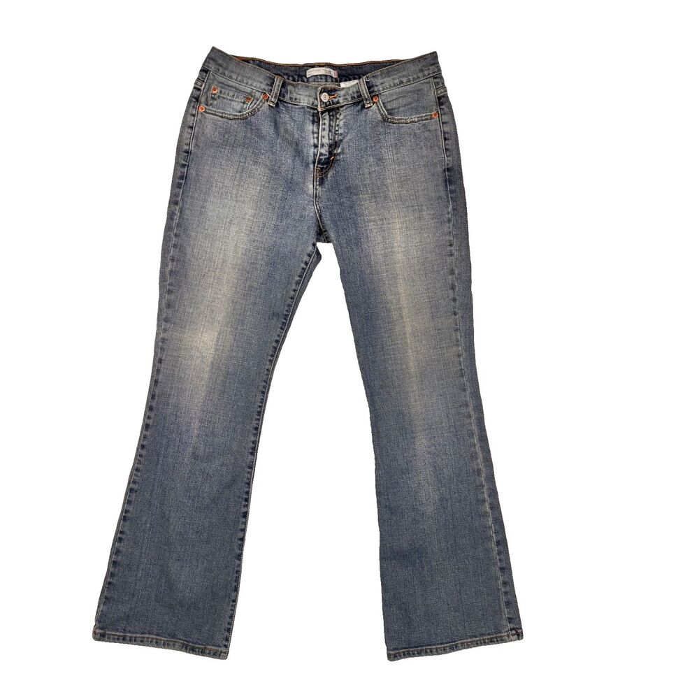 Levi's 515 Boot Cut Jeans Womens Sz 12M Blue Denim Mid Rise